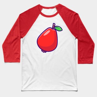 Guava Fruit Cartoon Baseball T-Shirt